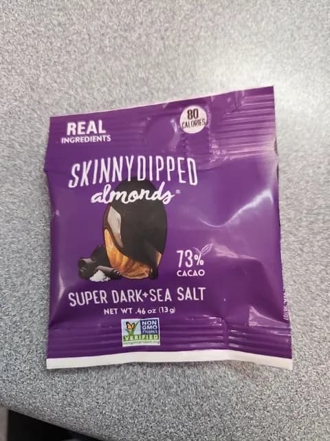 Skinnydipped Almonds 73% Cacao Super Dark + Sea Salt