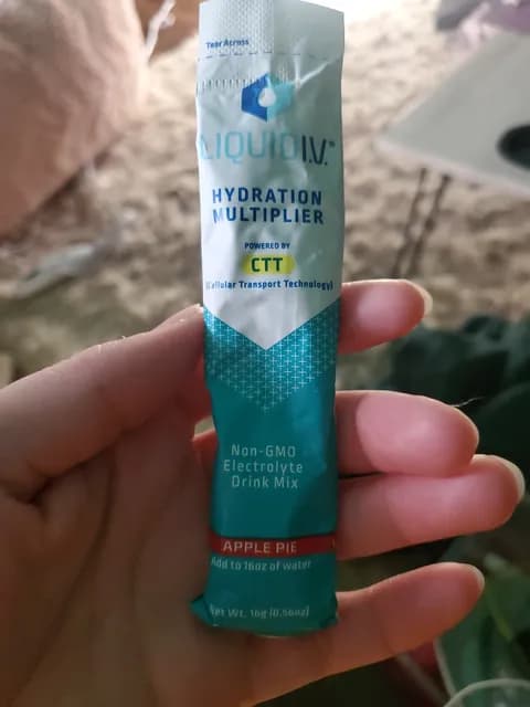 Liquid I.V. Hydration Multiplier Non-Gmo Electrolyte Drink Mix Apple Pie