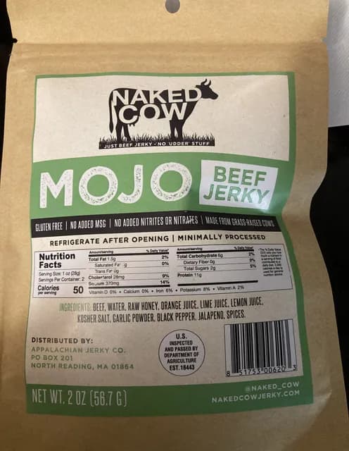 Naked Cow Mojo Beef Jerky