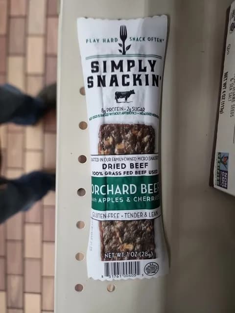 Simply Snackin' Orchard Beef With Apples & Cherries