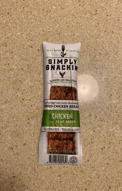 Simply Snackin' Chicken With Hemp Seeds