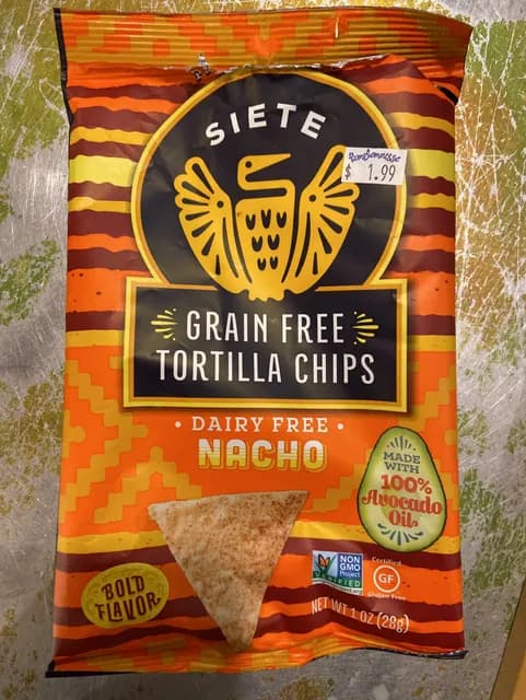 Siete Nacho Grain Free Tortilla Chips