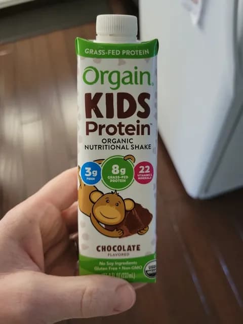 Orgain Kids Protein Organic Nutritional Shake Chocolate Flavored