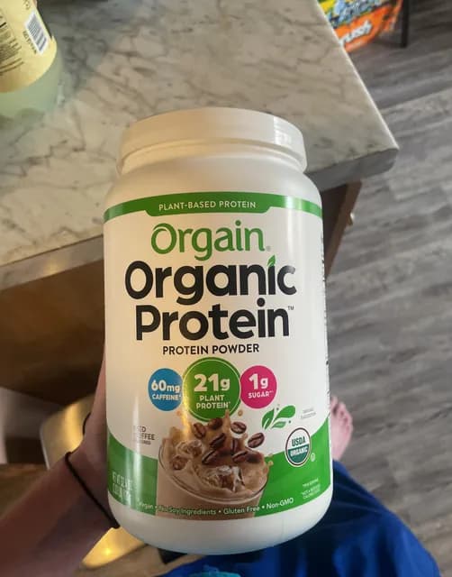 Orgain Organic Protein Iced Coffee Flavored Plant-Based Protein Powder