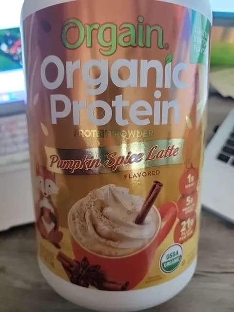 Orgain Organic Protein Pumpkin Spice Latte Flavored Protein Powder
