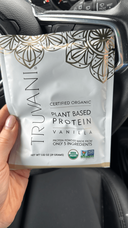 Truvani Certified Organic Plant Based Protein Powder Vanilla Flavor