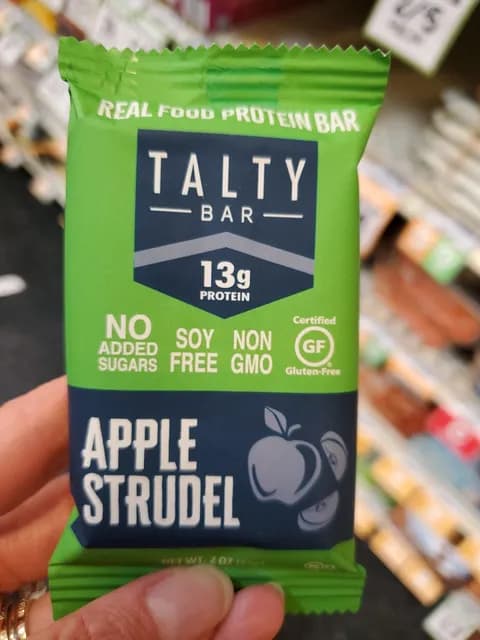 Talty Bar Apple Strudel Real Food Protein Bar