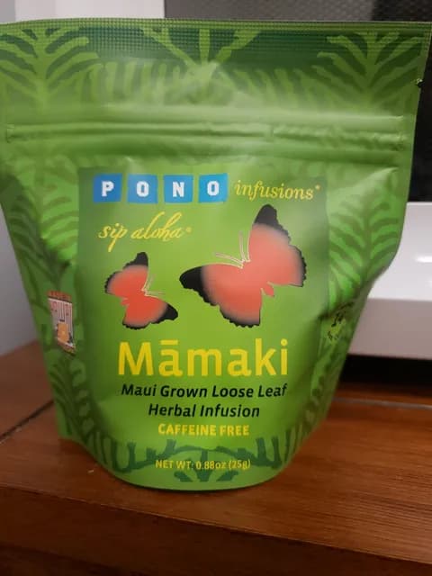 Pono Infusions Māmaki Maui Grown Loose Leaf Herbal Infusion