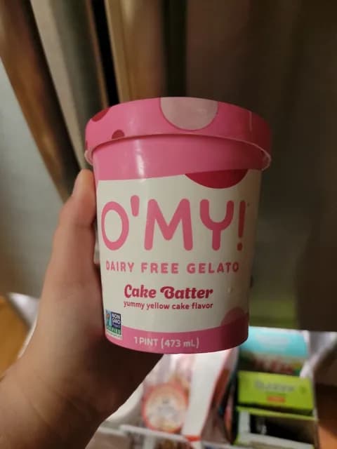 O'My! Dairy Free Cake Batter Gelato