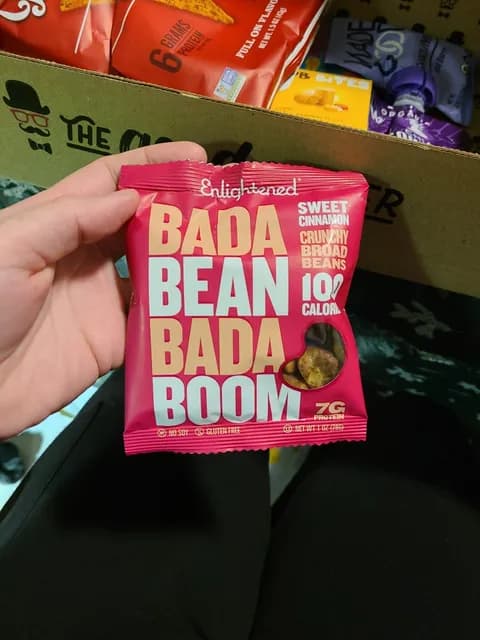 Enlightened Bada Bean Bada Boom Sweet Cinnamon Crunchy Broad Beans