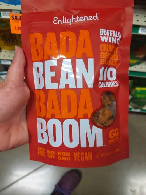 Enlightened Bada Bean Bada Boom Buffalo Wing Crunchy Broad Beans