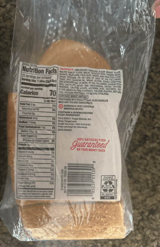 Market Pantry White Sandwich Bread