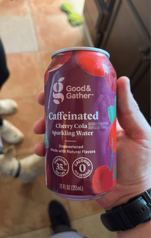 Good & Gather Caffeinated Cherry Cola Sparkling Water
