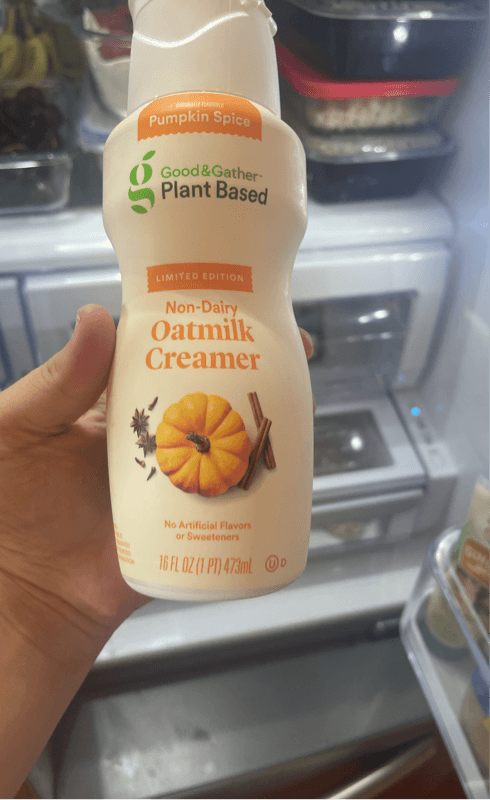 Good & Gather Plant Based Pumpkin Spice Non-Dairy Oatmilk Creamer