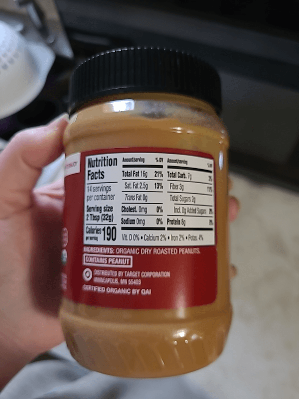 Good & Gather Organic Creamy Peanut Butter