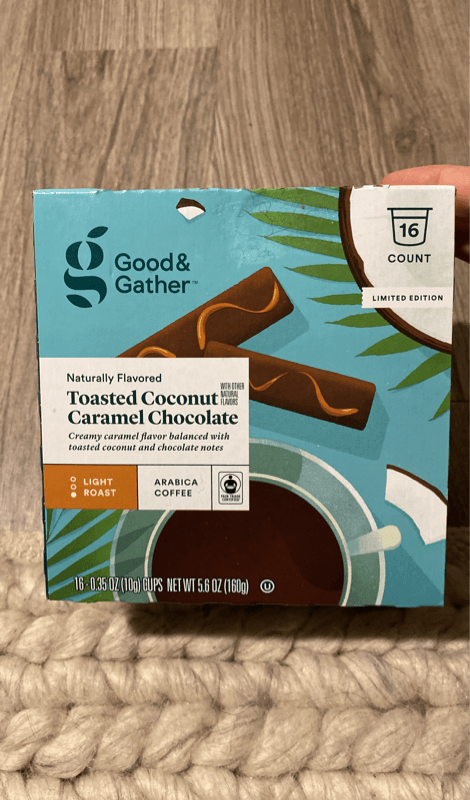 Good & Gather Naturally Flavored Toasted Coconut Caramel Chocolate Arabica Coffee