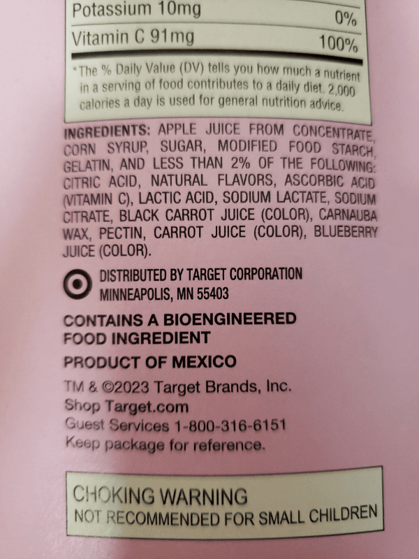 Good & Gather Strawberry, Raspberry & Grape Fruit-Flavored Snacks Valentine Exchange