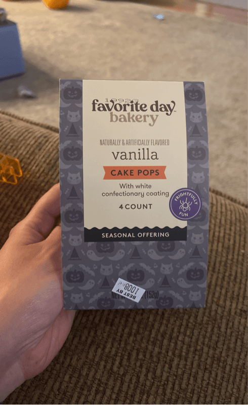 Favorite Day Bakery Vanilla Cake Pops Seasonal Offering