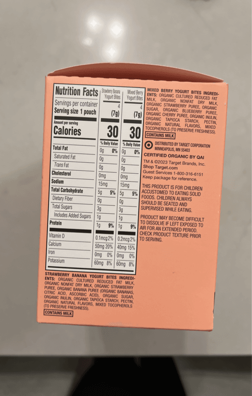 Good & Gather Baby Organic Freeze-Dried Yogurt Bites Variety Pack: Strawberry & Banana, Mixed Berry Pouches