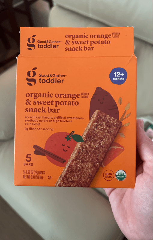 Good & Gather Toddler Organic Orange & Sweet Potato Snack Bar