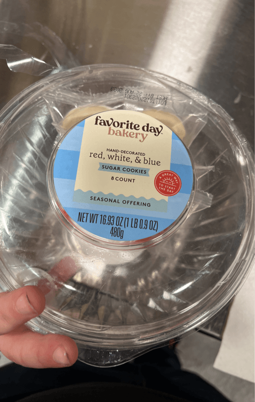 Favorite Day Bakery Hand-Decorated Red, White, & Blue Sugar Cookies
