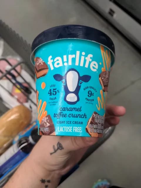 Fairlife Caramel Toffee Crunch Light Ice Cream