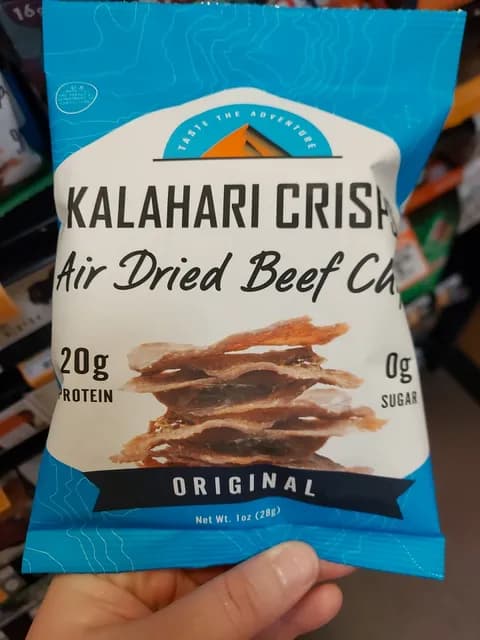 Kalahari Crisps Air Dried Beef Chips Original