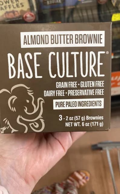 Base Culture Almond Butter Brownie