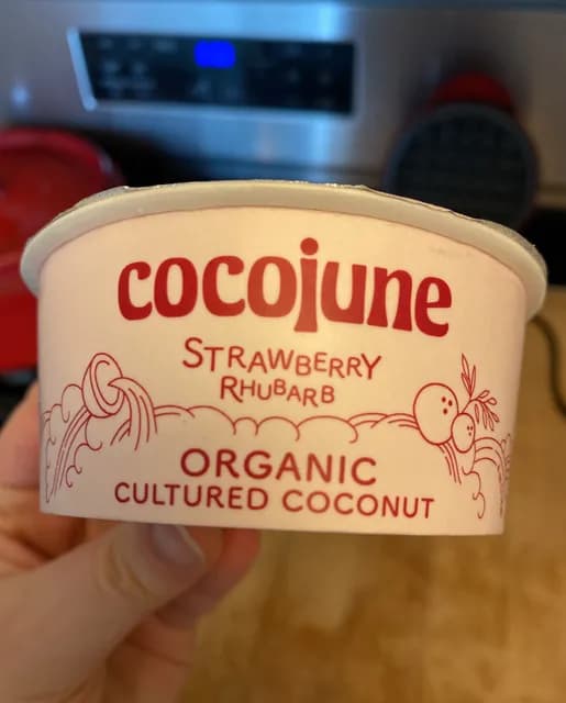 Cocojune Strawberry Rhubarb Organic Cultured Coconut
