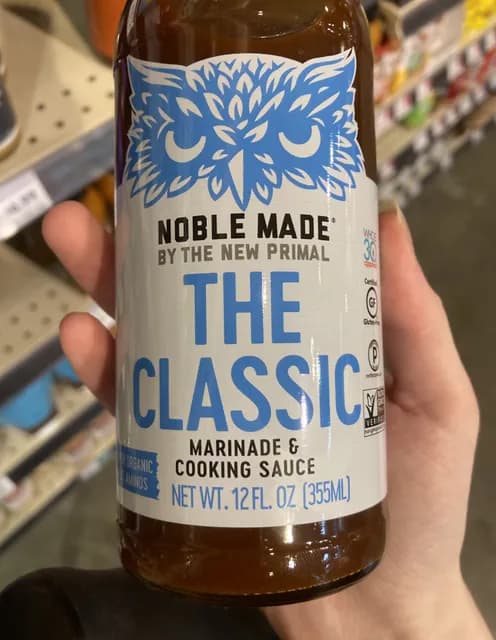 Noble Made By The New Primal The Classic Marinade & Cooking Sauce