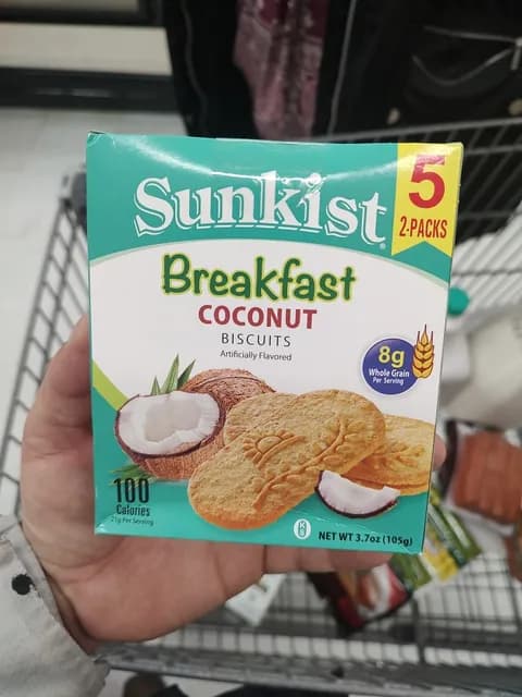 Sunkist Breakfast Coconut Biscuits