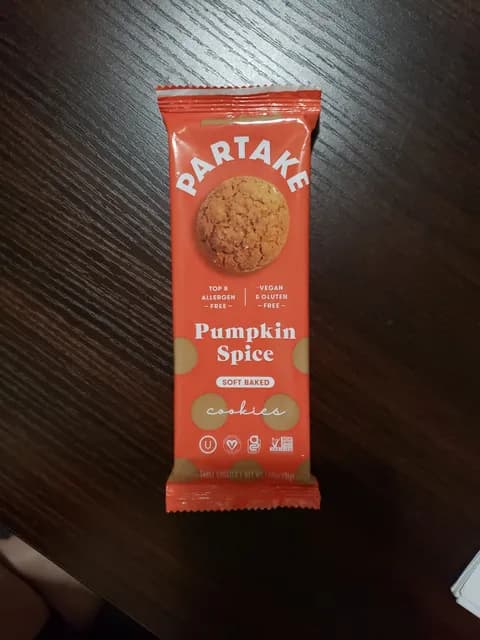 Partake Pumpkin Spice Cookies