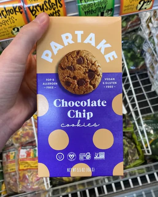 Partake Chocolate Chip Cookies