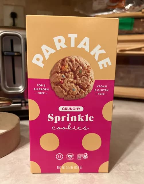 Partake Crunchy Sprinkle Cookies