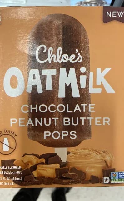 Chloe'S Oatmilk Chocolate Peanut Butter Pops