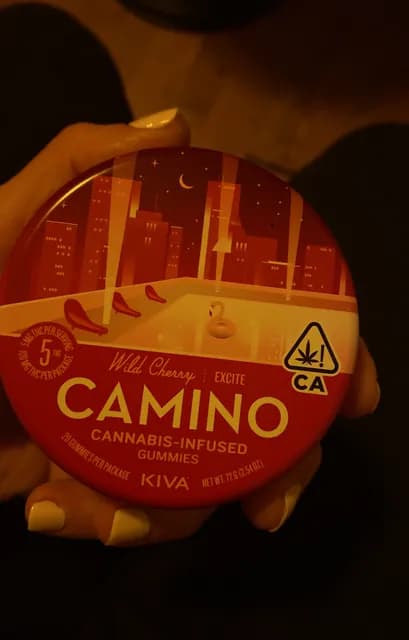 Kiva Camino Wild Cherry Excite Cannabis-Infused Gummies