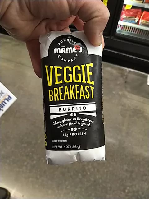Mame'S Burrito Company Veggie Breakfast Burrito