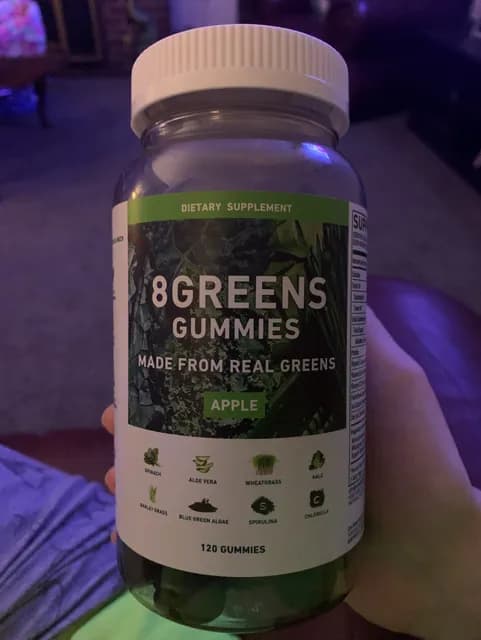 8Greens Apple Gummies Dietary Supplement