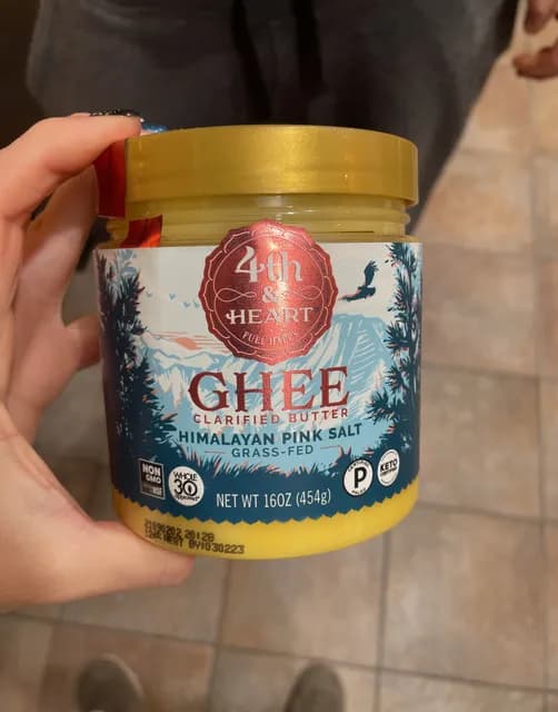 4Th & Heart Fuel Happy Ghee Clarified Butter Himalayan Pink Salt