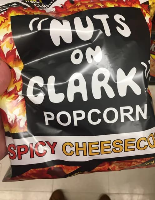 "Nut On Clark" Popcorn Spicy Cheesecorn