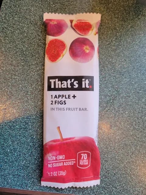 That'S It. 1 Apple + 2 Figs Fruit Bar