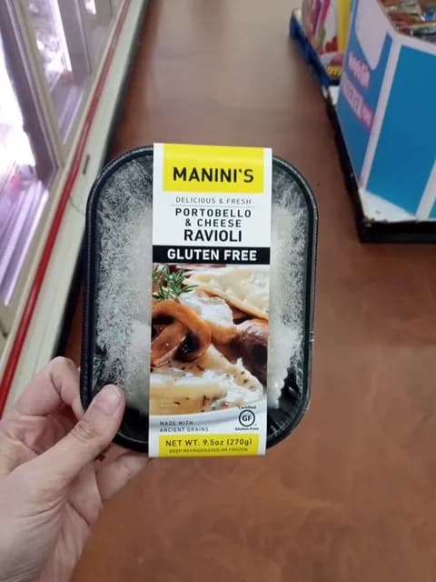 Manini'S Portobello & Cheese Ravioli Gluten Free