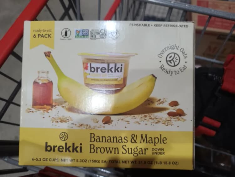 Brekki Bananas & Maple Brown Sugar Overnight Oats