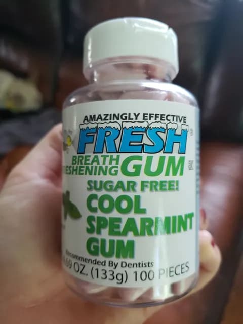 B Fresh Breath Freshening Cool Spearmint Gum