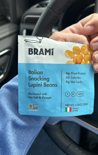 Brami Italian Snacking Lupini Beans Marinated With Sea Salt & Vinegar