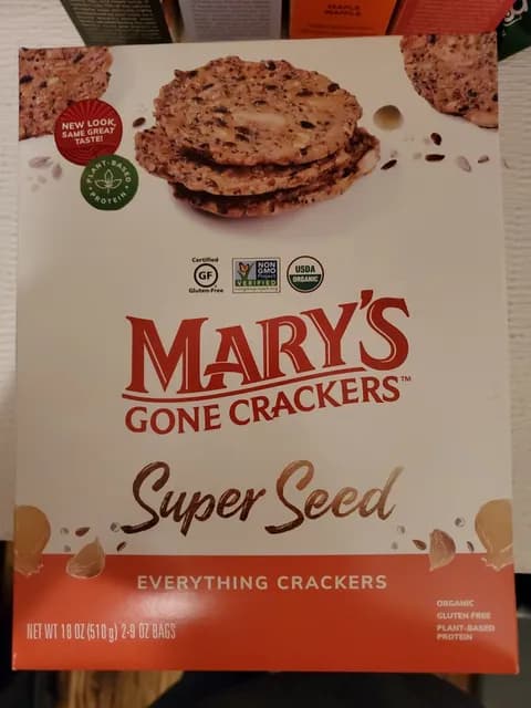Mary'S Gone Crackers Super Seed Everything Crackers
