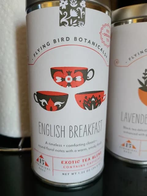 Flying Bird Botanicals English Breakfast Exotic Tea Blend