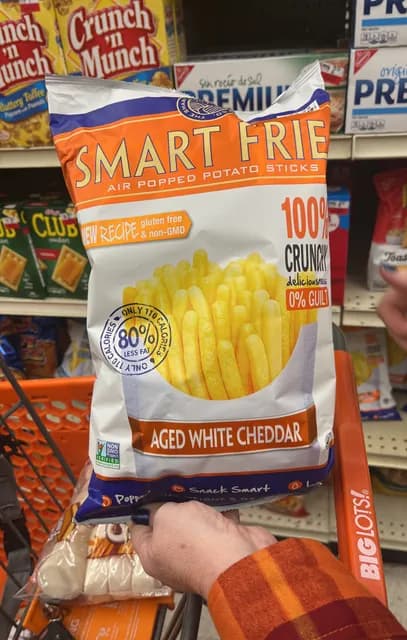 The Smart Gourmet Snack Co. Smart Fries Air Popped Potato Sticks Aged With Cheddar