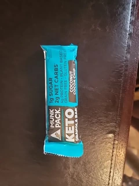Munk Pack Keto Granola Bar, Coconut Cocoa Chip