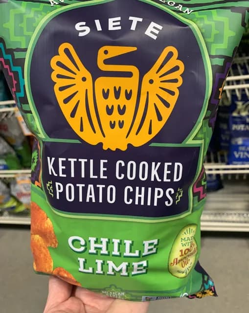 Siete Kettle Cooked Potato Chips Chile Lime